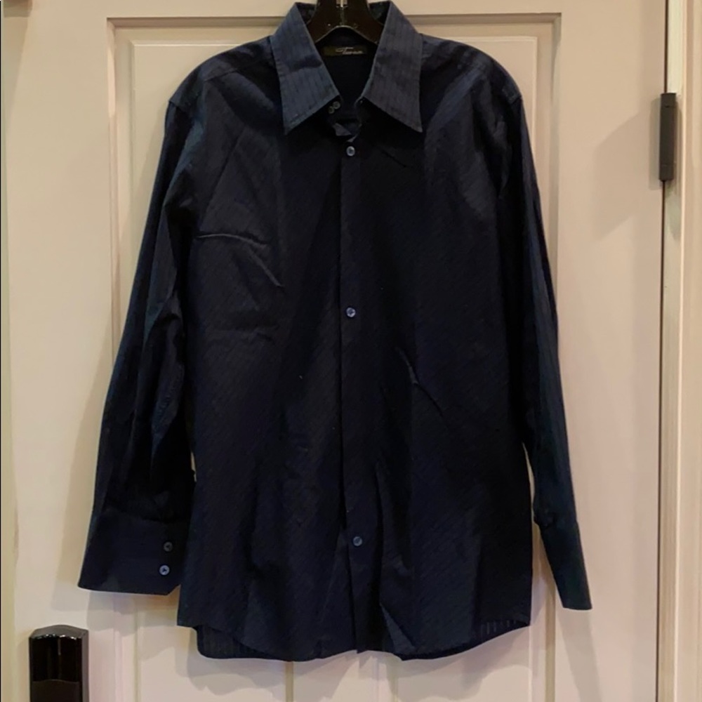 Two a.m collar button down,size M, blue